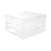 Acrylic 25 Rose Head Display Box with Drawer (25x25x15cmH)
