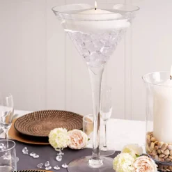 Acrylic Diamond Scatters 18mmD Small Clear (400g Bag)