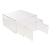 Acrylic Riser Square Set 3 5mm Clear (35x35cmx18cmH)