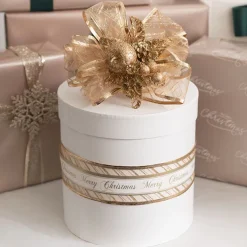 Apple Berries & Pinecone Christmas Pick Rose Gold (26cmH)