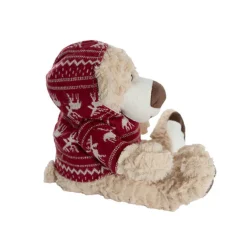 Archie the Arctic Bear w Hoodie Brown (25cmH)
