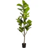 Artificial Fiddle Leaf Tree Potted Green (180cmH)