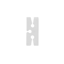 Balloon Sealing H Clip Pack 50 Clear (1.2x2.9cmH)