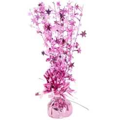 Balloon Weight Bursting Star Metallic Pink (30cmH)
