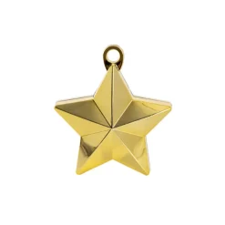 Balloon Weight Star (9.5cmHx9.5cmL) Metallic Gold 140g