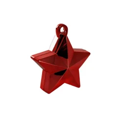 Balloon Weight Star (9.5cmHx9.5cmL) Metallic Red 140g