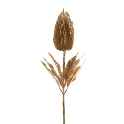 Banksia Stem Metallic Gold (70cmH)