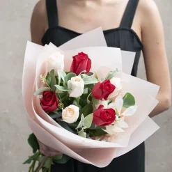 Bella Real Touch Rose Bud Soft Peach (60cmH)