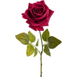 Bella Real Touch Rose Full Bloom Lge Fuchsia (12cmDx65cmH)
