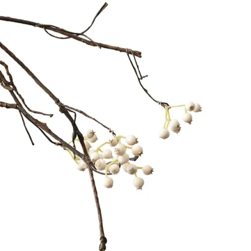 Berry Twig Vine Garland White (140cmL)