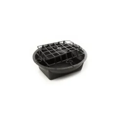 Bowl & Guard No.6 Rectangle Base (17Dx5.5cmH) Black