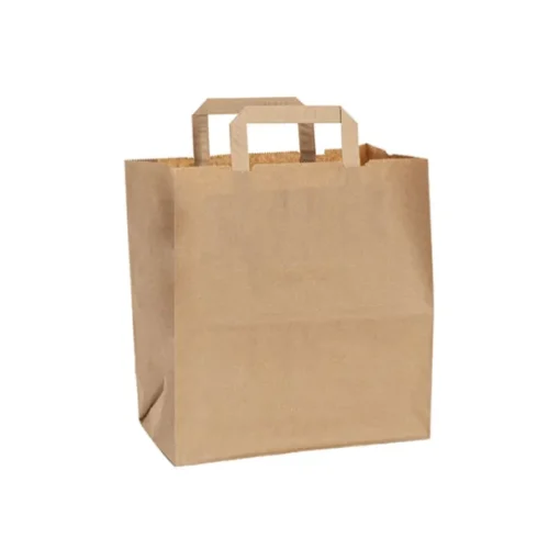 Brown Kraft Take Away Paper Bag Pk10 (280Wx170Gx290mmH)