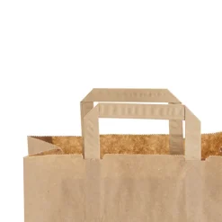 Brown Kraft Take Away Paper Bag Pack 10 (260Wx140Gx290mmH)