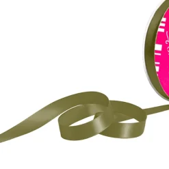Bulk Ribbon Single Face Satin Olive (15mmx50m)