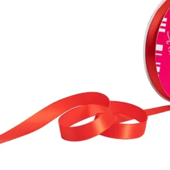 Bulk Ribbon Single Face Satin Red (15mmx50m)