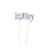Cake Topper It's a Boy Rhinestone Blue (10cmWx16cmH)