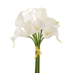 Calla Lily Mini Bouquet Real Touch White (9 Flowers 35cmST)