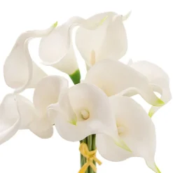 Calla Lily Mini Bouquet Real Touch White (9 Flowers 35cmST)