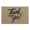 Cards Brown Kraft Thank You Plain (10x6.5cmH) Pk 50