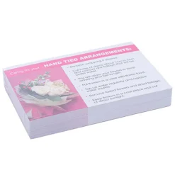 Cards Flower Care Hand Tied Arrangements (10x6.5cmH) Pack 50