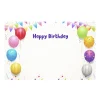 Cards White Birthday Balloon Garland (10x6.5cmH) Pack 50