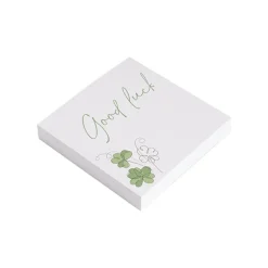 Cards White Good Luck Clover Bunch (10x10cmH) Pk 50