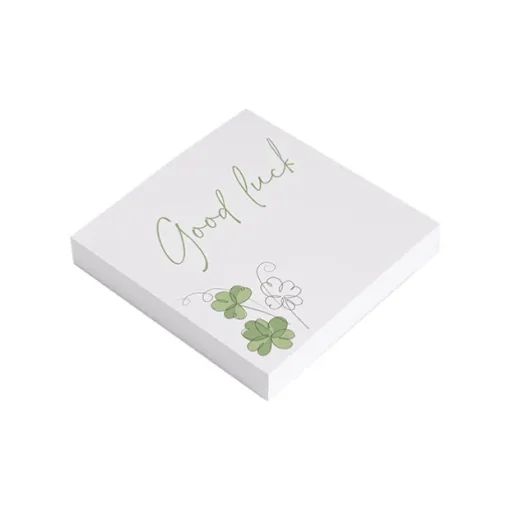 Cards White Good Luck Clover Bunch (10x10cmH) Pk 50