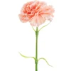 Carnation Ruffle Stem Soft Peach (9cmDx42cmH)