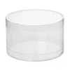 Cello Acetate PVC Corsage Box (12cmDx7cmH) Round Clear