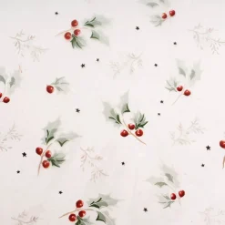 Cello Clear Christmas Holly 40mic Green (50x70cm) Pack 100