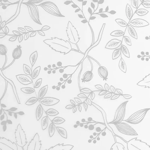 Cello Frosted Hand Drawn Leaves 40mic White(50x70cm)Pack 100