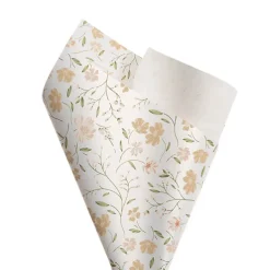 Cello Regal 65mic Delightful Flowers Peach Pk100 (50x70cm)
