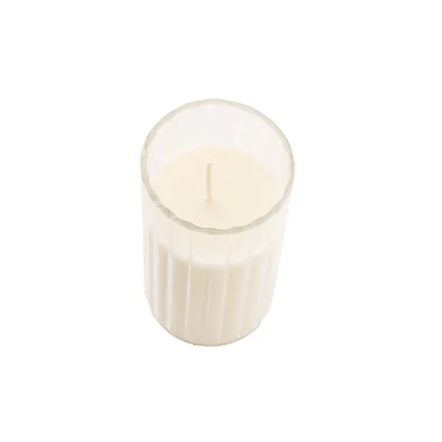 Centrepiece Ripple Candle Jar Set of 3 Clear (6x7/11/15cmH)