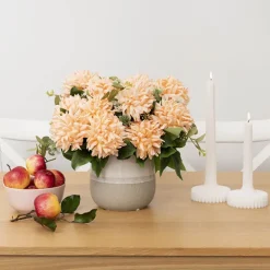 Ceramic Belly Two Tone Round Pot Sandstone (15x14cmH)