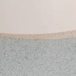 Ceramic Belly Two Tone Round Pot Dark Blue (10.5x9.5cmH)