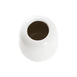 Ceramic Cone Vases Glossy White (14Dx22cmH)
