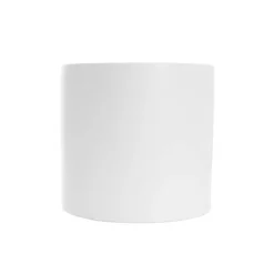 Ceramic Cylinder Dan Plant Pot Matte White (20x20cmH)