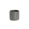 Ceramic Cylinder Pot Mini Satin Matte Charcoal (8x7cmH)