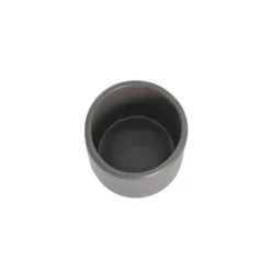 Ceramic Cylinder Pot Mini Satin Matte Charcoal (8x7cmH)