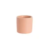 Ceramic Cylinder Pot Mini Satin Matte Coral (8x7cmH)