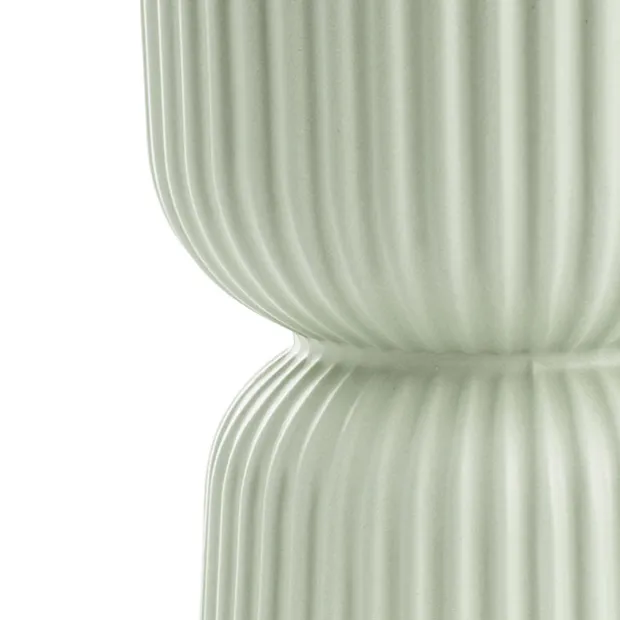 Ceramic Cyprus Egg Cup Vase Matte Sage (15Dx20cmH)