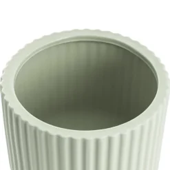 Ceramic Cyprus Egg Cup Vase Matte Sage (15Dx20cmH)