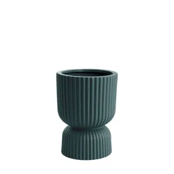 Ceramic Cyprus Egg Cup Vase Matte Jasper (12Dx16cmH)