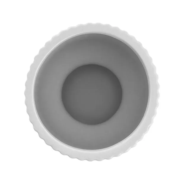 Ceramic Cyprus Egg Cup Vase Matte White (15Dx20cmH)