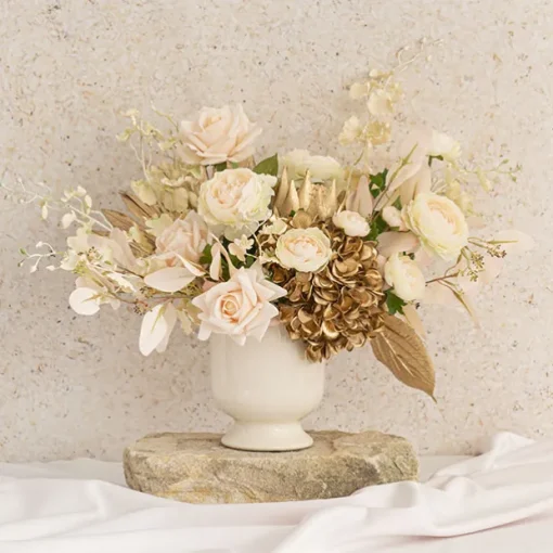 Ceramic Kyoto Pot Planter Glossy Off White (15.5cmx17.5cmH)