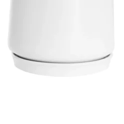 Ceramic Loreto Belly Pot & Plate Matte White (15x14cmH)