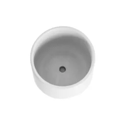 Ceramic Loreto Belly Pot & Plate Matte White (15x14cmH)