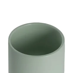 Ceramic Loreto Belly Pot & Plate Matte Sea Foam (15x14cmH)