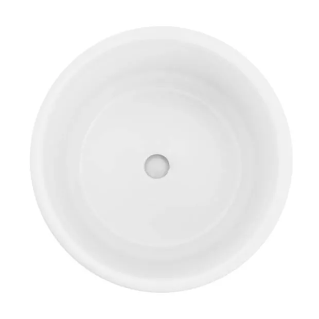 Ceramic Loreto Pot & Plate Matte White (16Dx15cmH)