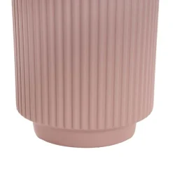 Ceramic Mykonos Muse Vase Matte Blush Pink (14x14x24cmH)